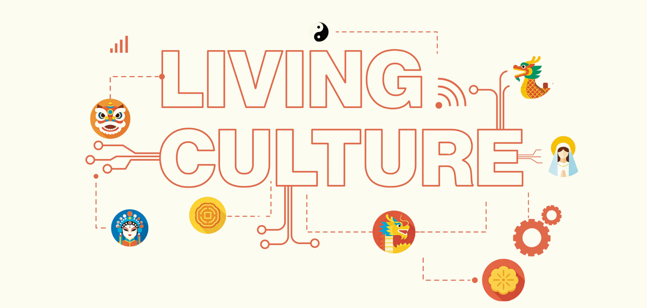 Concept illustration: safeguarding 'living culture' amid the digital wave